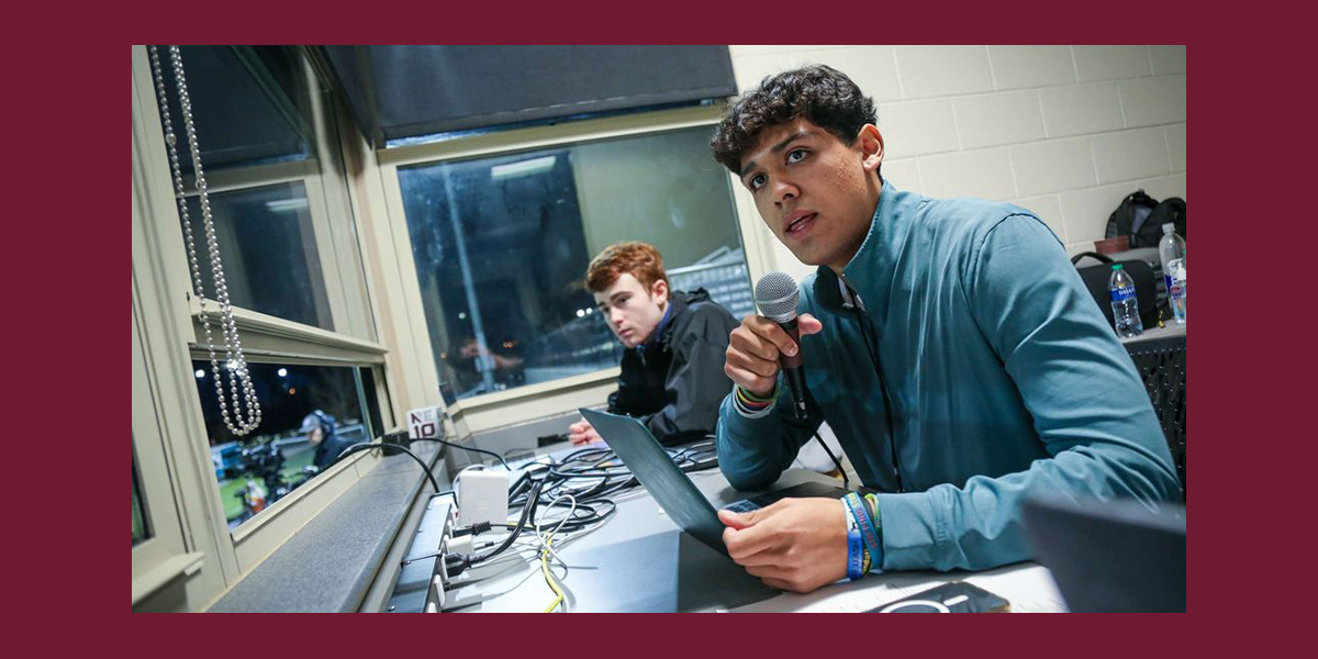 Erik Valdovinos calls the men’s D-II national semifinal game between Franklin Pierce and Lewis, making history with the first ever Spanish-language broadcasts for the men’s and women’s soccer Final Four in Matthews, NC.