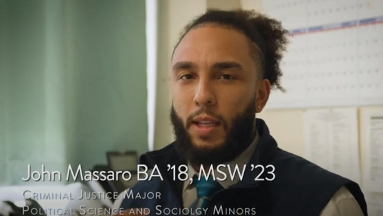 John Massaro BA '18, MSW'23