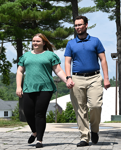 Liz and Julius on the Rindge Campus 